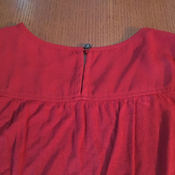 LOFT Red Sleeveless Tank Top Shell - Picture 6 of 6